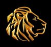 Logo if gold lion black small